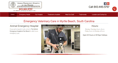 Desktop Screenshot of animalemergencymyrtlebeach.com
